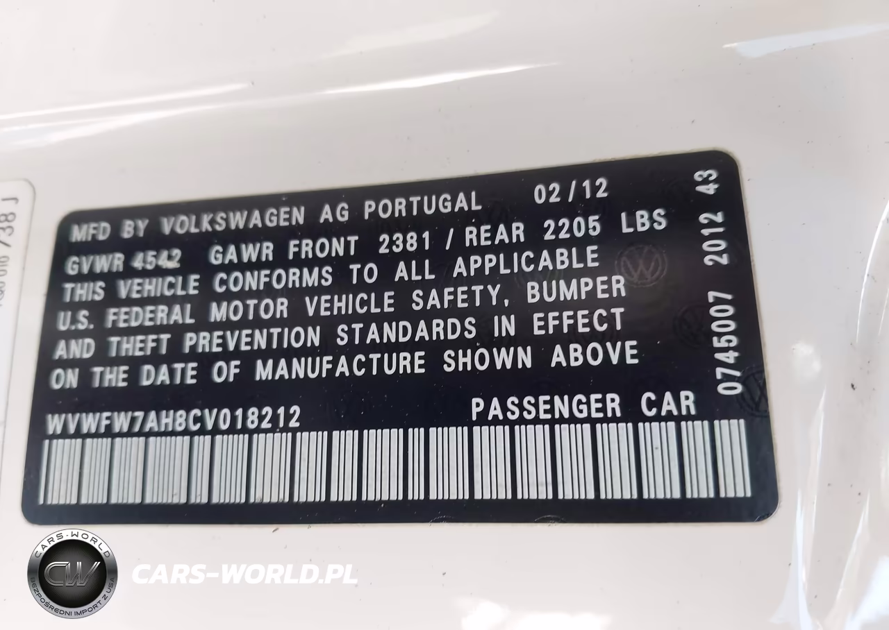 2012 Volkswagen Eos Executive VIN:WVWFW7AH8CV018212 - 9