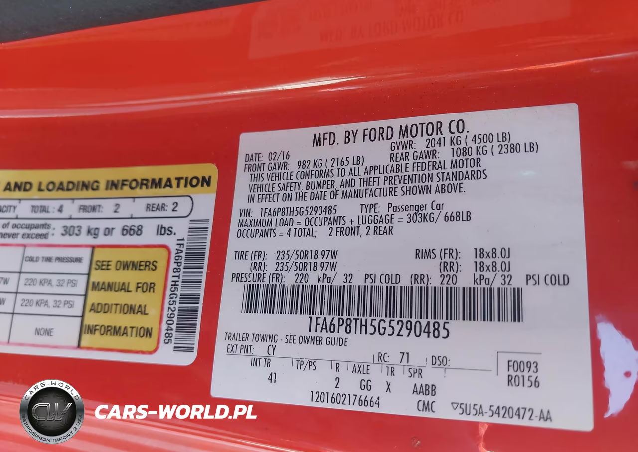 2016 Ford Mustang Ecoboost VIN:1FA6P8TH5G5290485 - 9