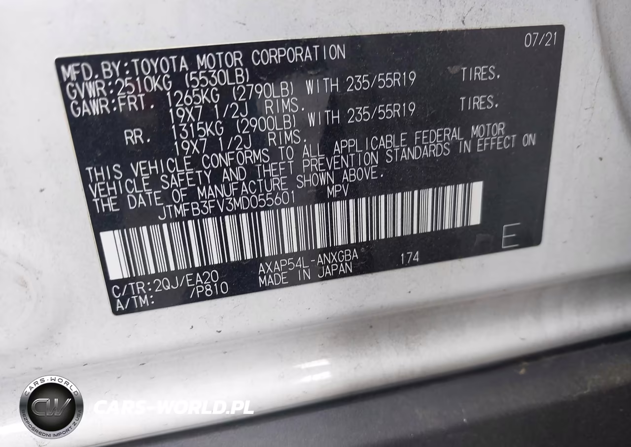 2021 Toyota Rav4 Prime Xse VIN:JTMFB3FV3MD055601 - 9