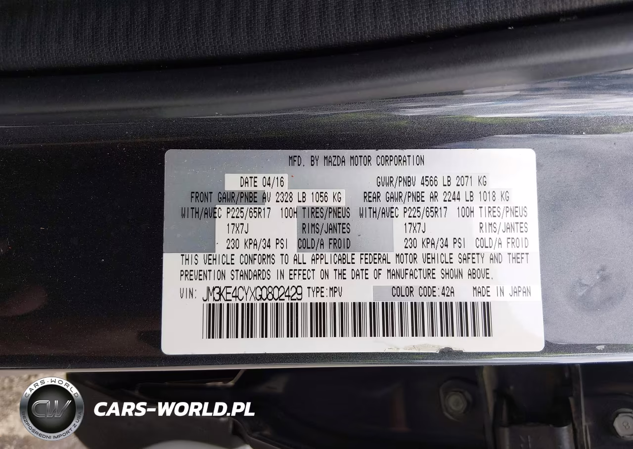 2016 Mazda Cx-5 Touring VIN:JM3KE4CYXG0802429 - 9