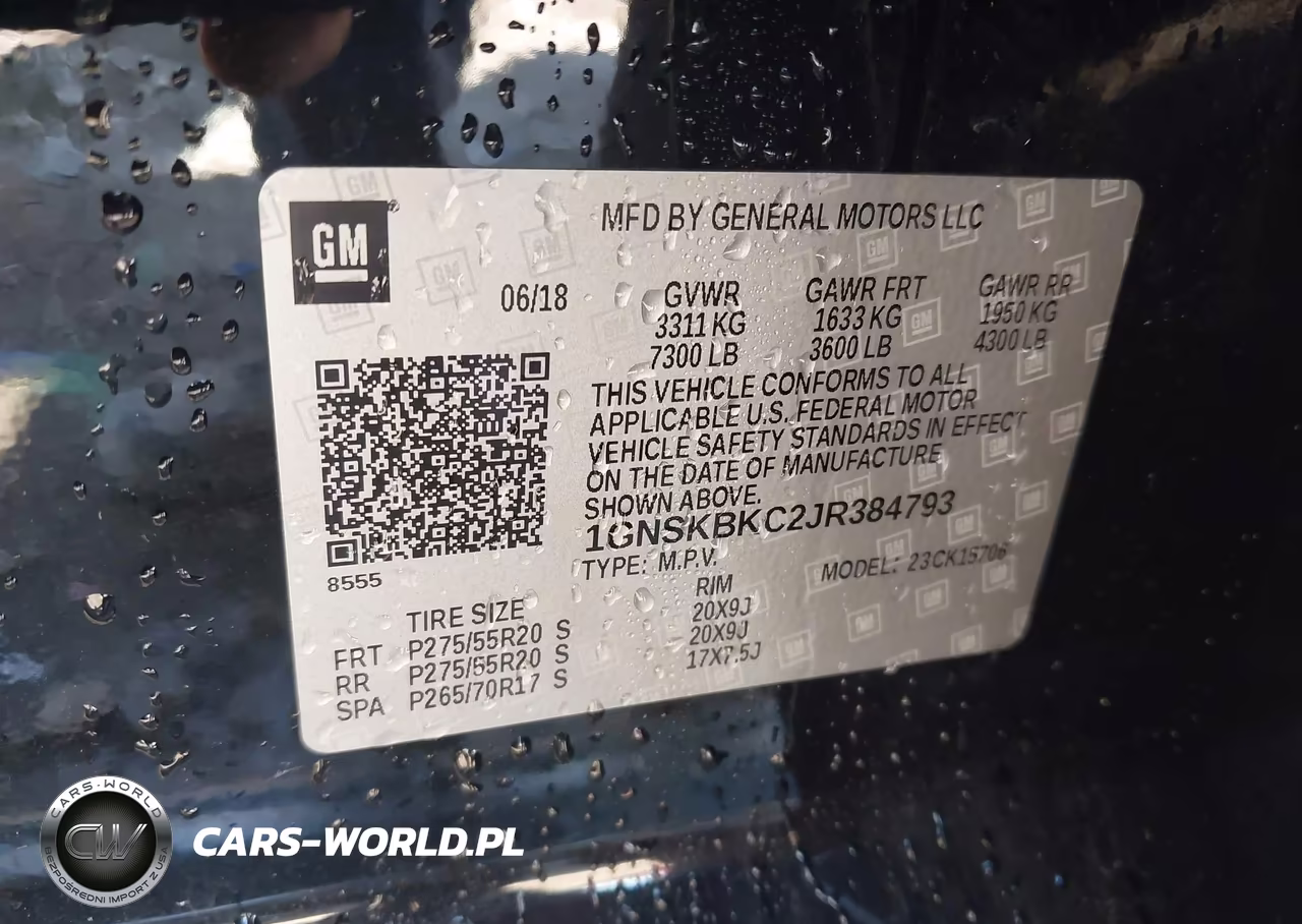 2018 Chevrolet Tahoe Lt VIN:1GNSKBKC2JR384793 - 9