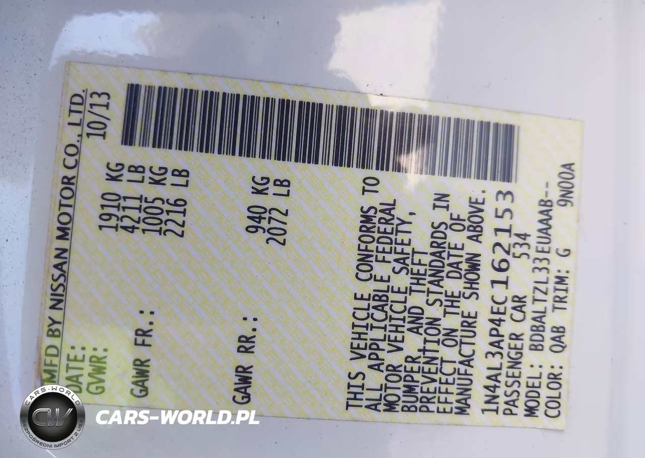 2014 Nissan Altima 2.5 Sv VIN:1N4AL3AP4EC162153 - 9