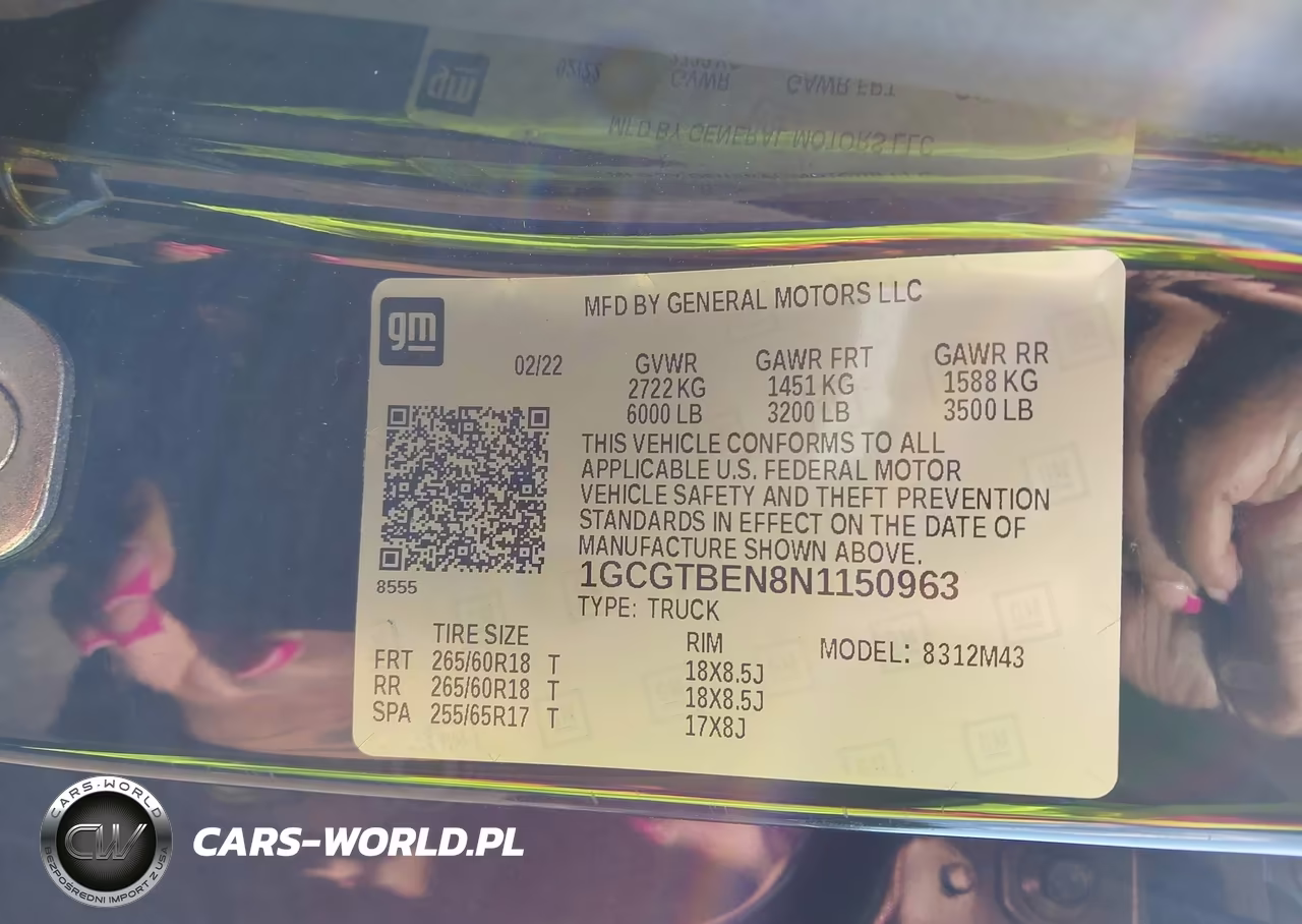2022 Chevrolet Colorado 4Wd Short Box Wt VIN:1GCGTBEN8N1150963 - 9