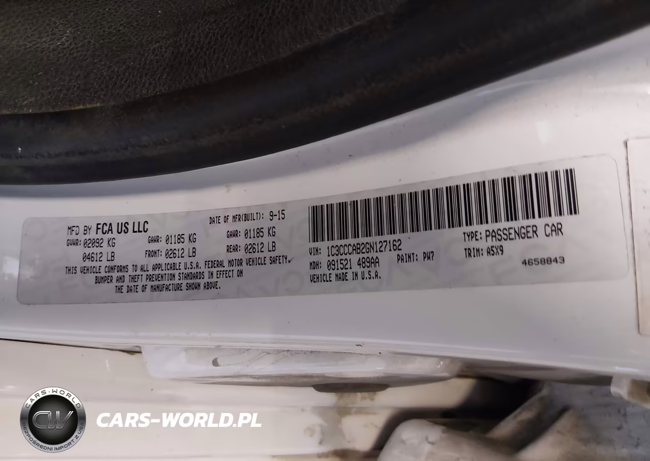 2016 Chrysler 200 Limited VIN:1C3CCCAB2GN127162 - 9