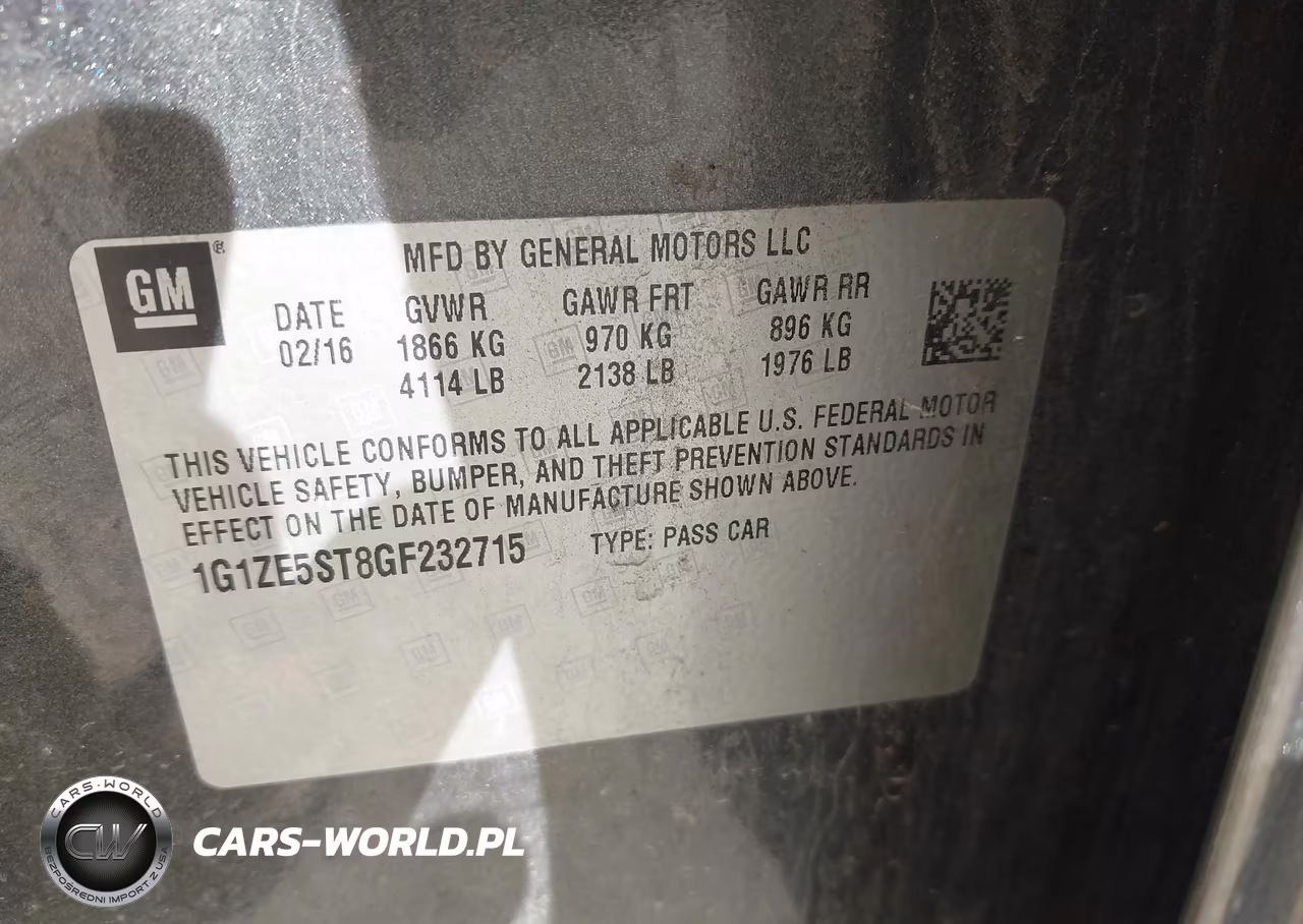 2016 Chevrolet Malibu 1Lt VIN:1G1ZE5ST8GF232715 - 9