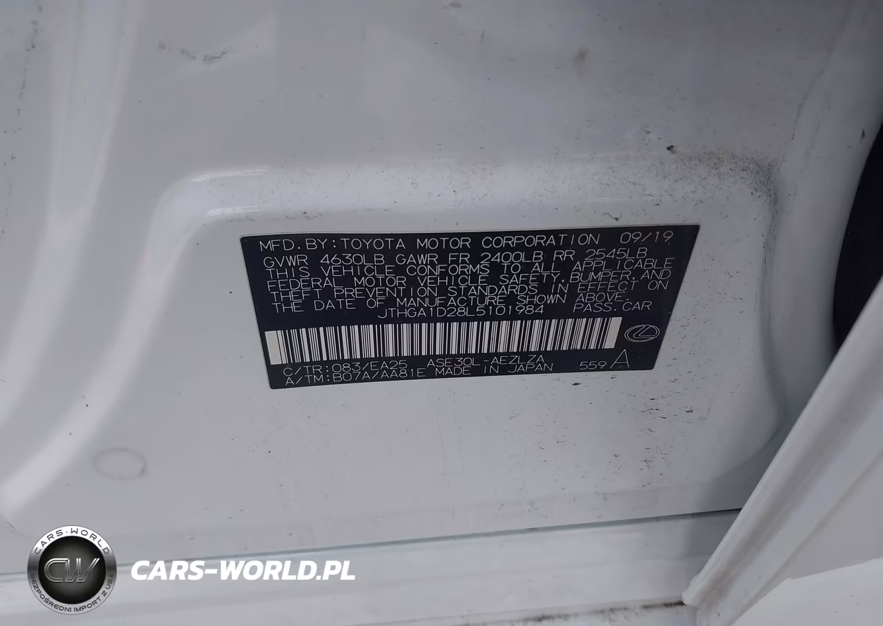 2020 Lexus Is 300 VIN:JTHGA1D28L5101984 - 9