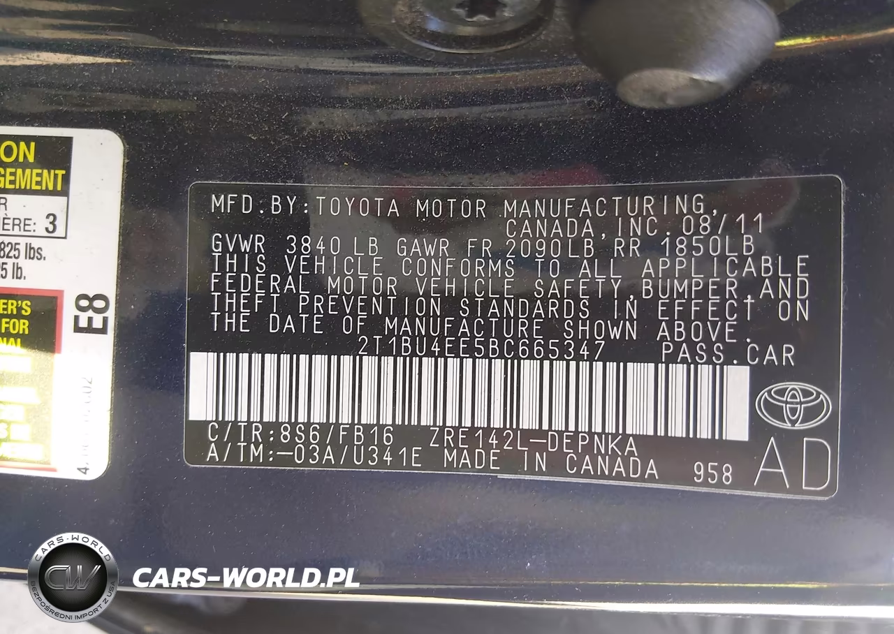 2011 Toyota Corolla Le VIN:2T1BU4EE5BC665347 - 9