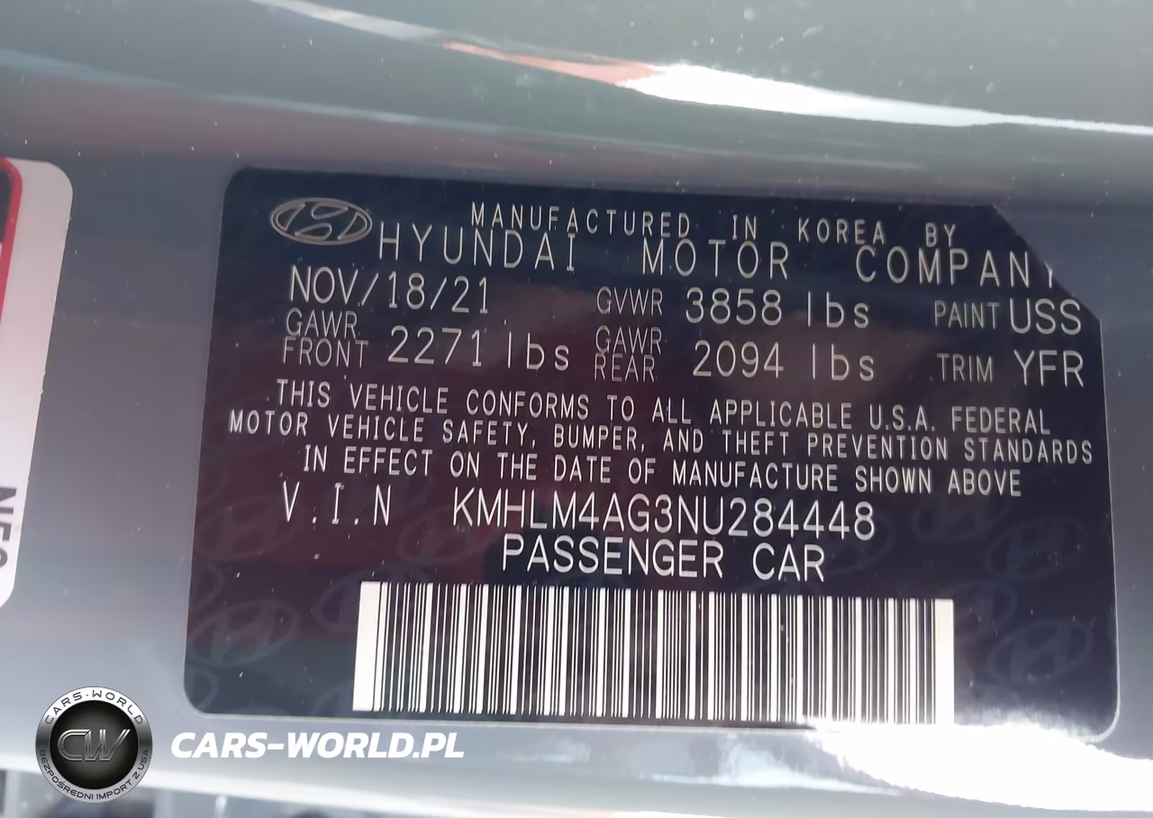2022 Hyundai Elantra Sel VIN:KMHLM4AG3NU284448 - 9
