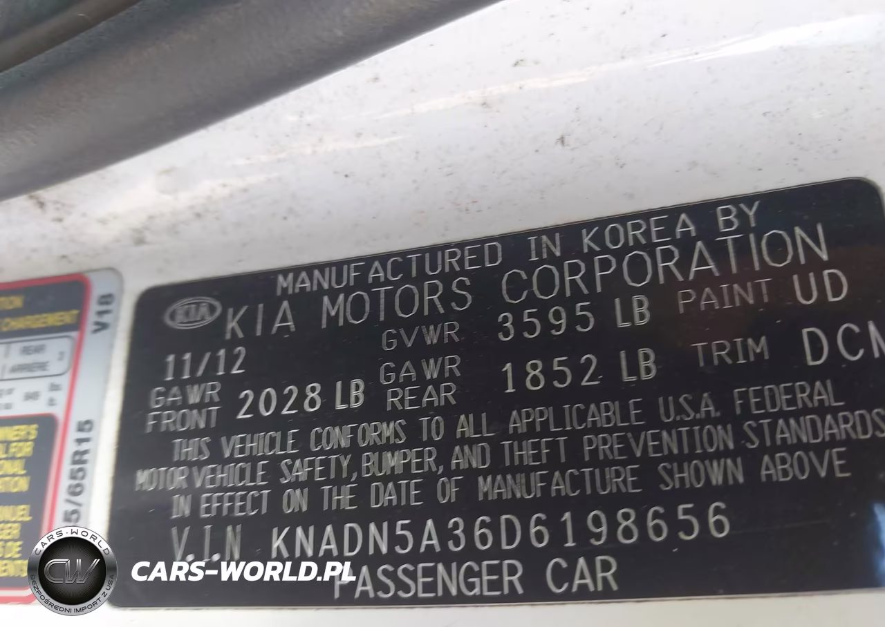 2013 Kia Rio Ex VIN:KNADN5A36D6198656 - 9