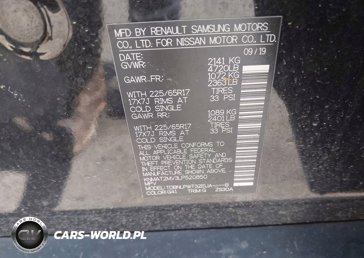 2020 Nissan Rogue S Intelligent Awd VIN:KNMAT2MV3LP520850 - 9