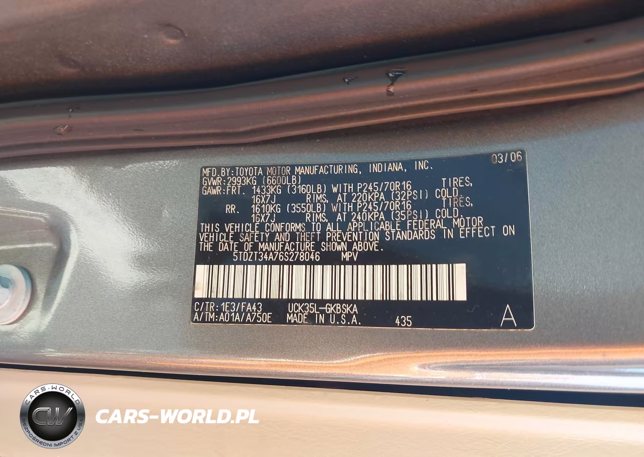 2006 Toyota Sequoia Sr5 V8 VIN:5TDZT34A76S278046 - 9
