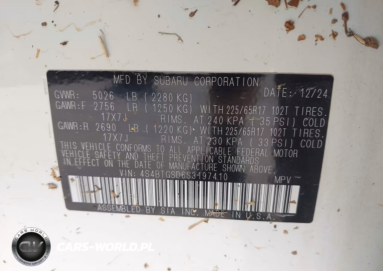 2025 Subaru Outback Wilderness VIN:4S4BTGSD6S3197410 - 9