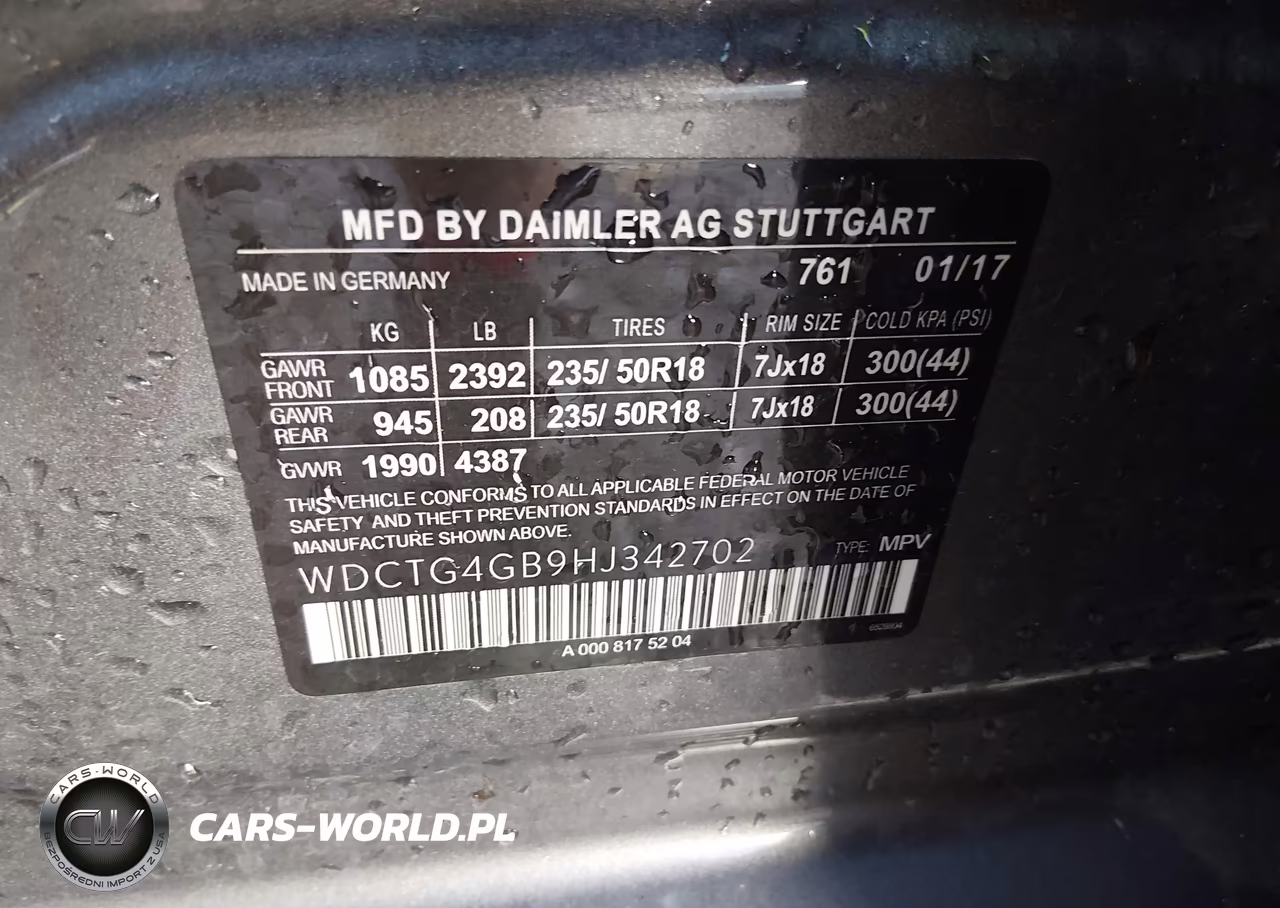 2017 Mercedes-Benz Gla 250 4Matic VIN:WDCTG4GB9HJ342702 - 9