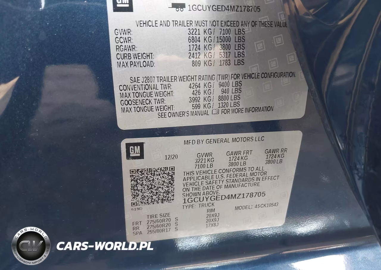 2021 Chevrolet Silverado 1500 4Wd Short Bed Ltz VIN:1GCUYGED4MZ178705 - 9