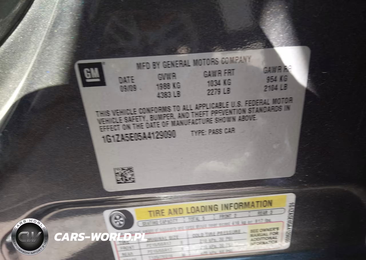 2010 Chevrolet Malibu Ls VIN:1G1ZA5E05A4129090 - 9
