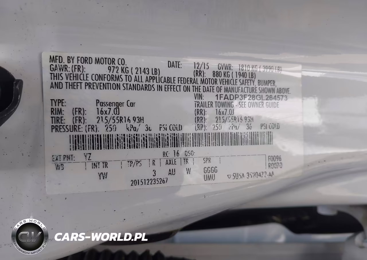 2016 Ford Focus Se VIN:1FADP3F28GL264573 - 9
