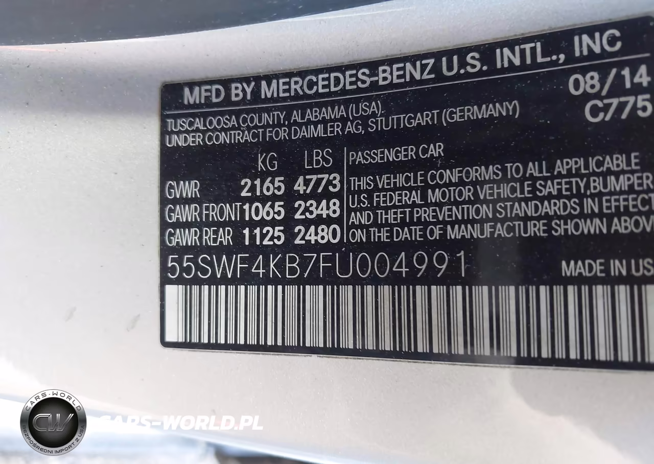 2015 Mercedes-Benz C 300 4Matic VIN:55SWF4KB7FU004991 - 9