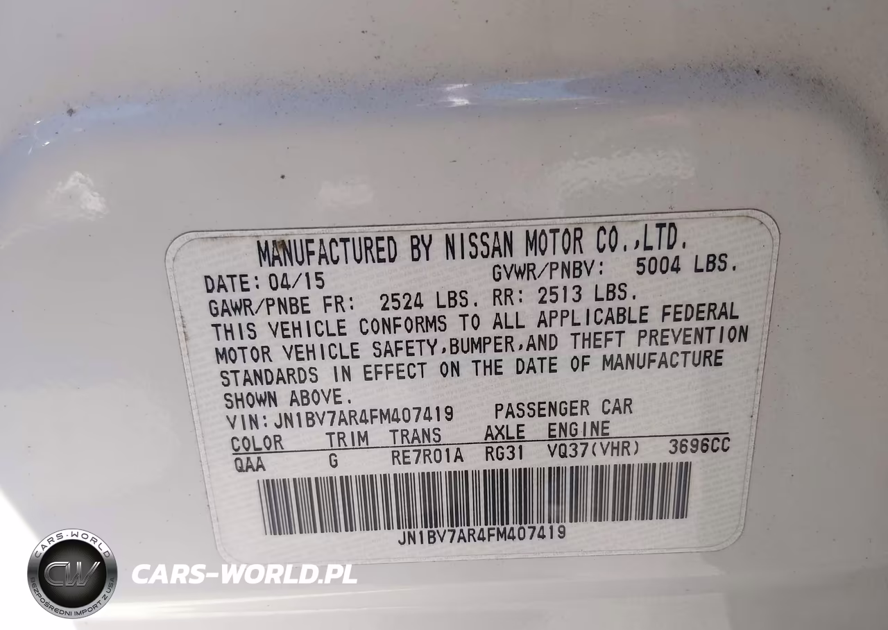 2015 Infiniti Q50 Premium VIN:JN1BV7AR4FM407419 - 9