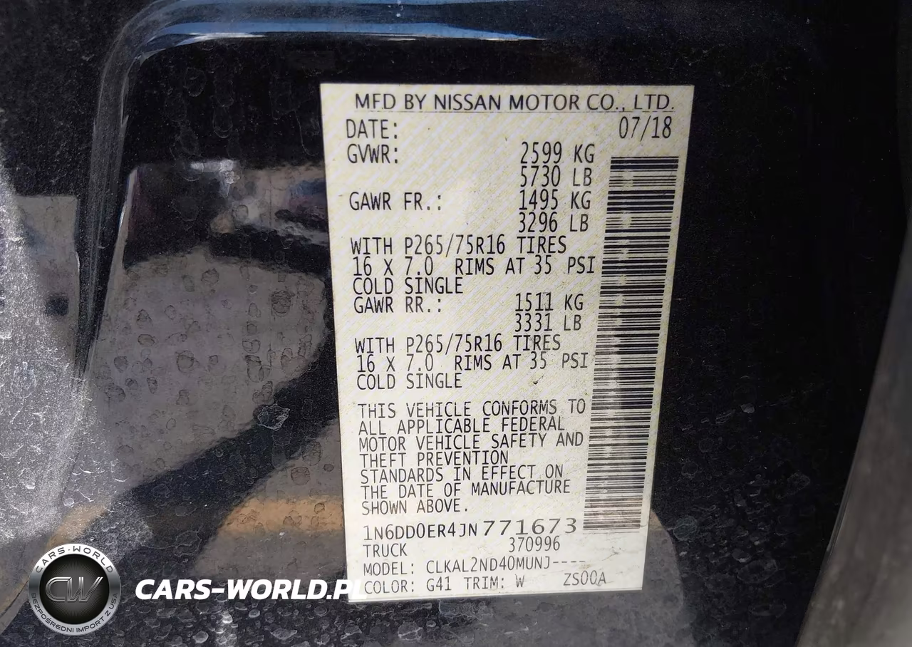 2018 Nissan Frontier Desert Runner VIN:1N6DD0ER4JN771673 - 9