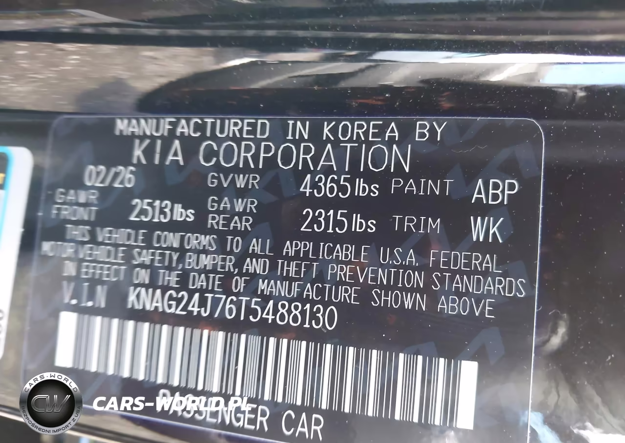 2026 Kia K5 Lxs Fwd VIN:KNAG24J76T5488130 - 9