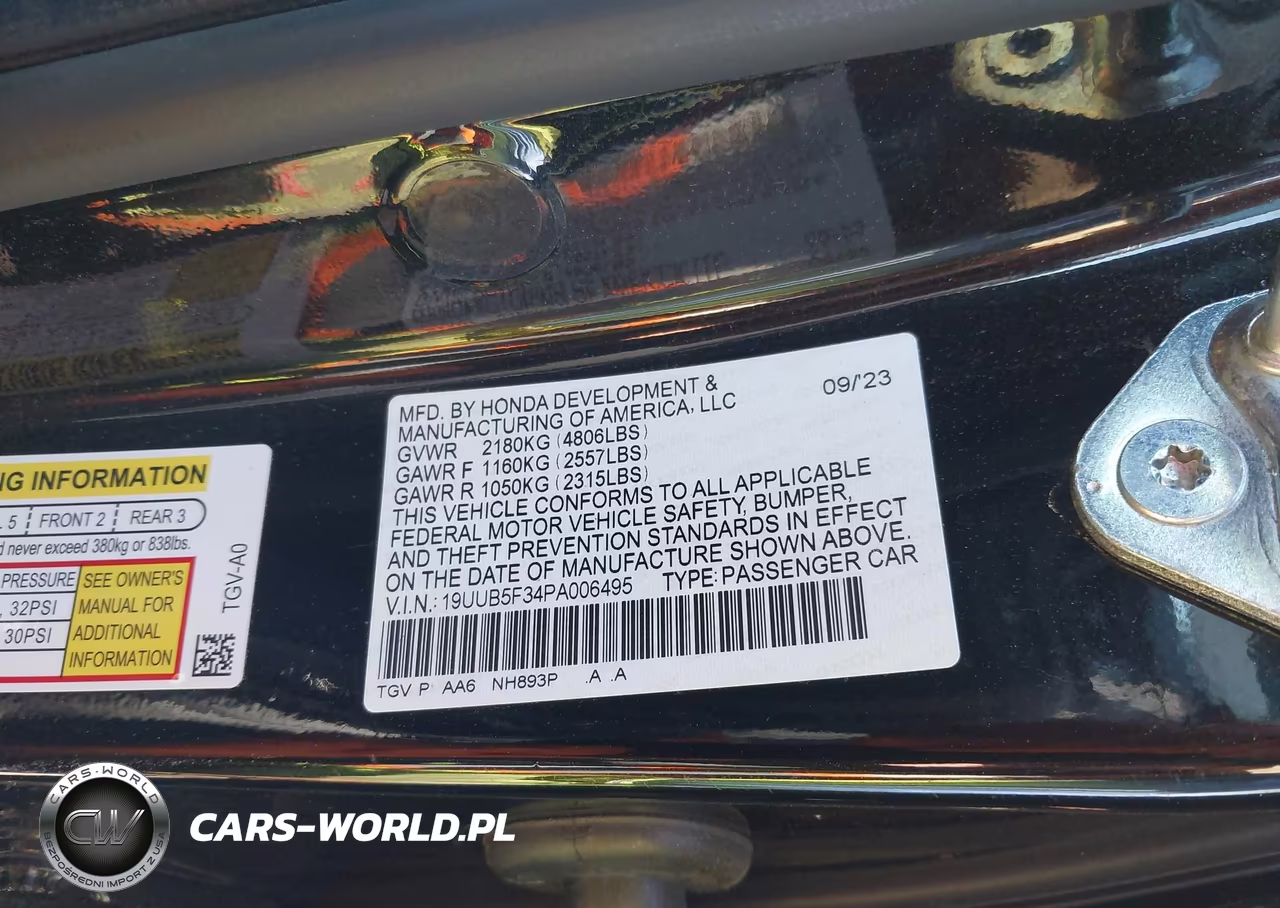 2023 Acura Tlx Standard VIN:19UUB5F34PA006495 - 9