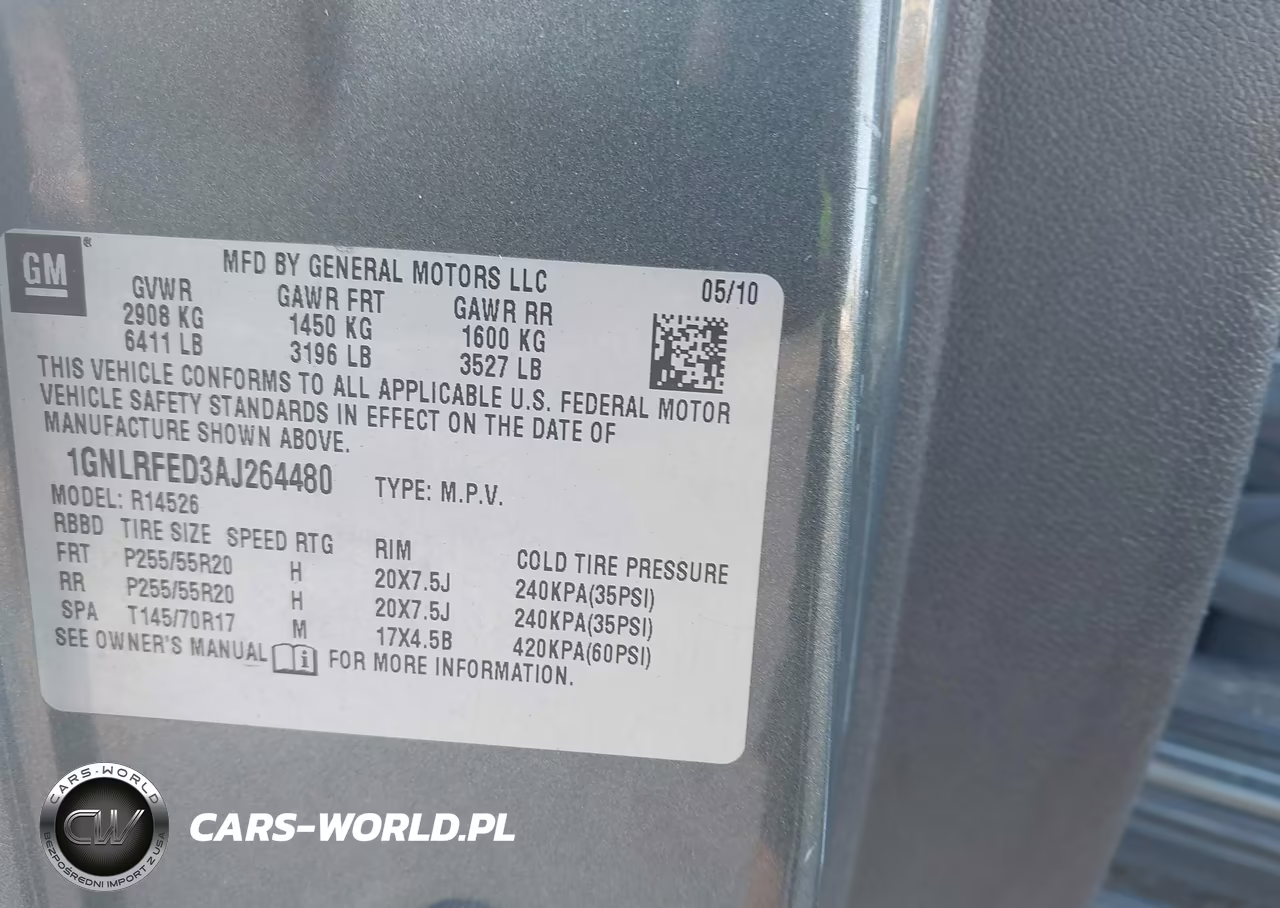 2010 Chevrolet Traverse Lt VIN:1GNLRFED3AJ264480 - 9