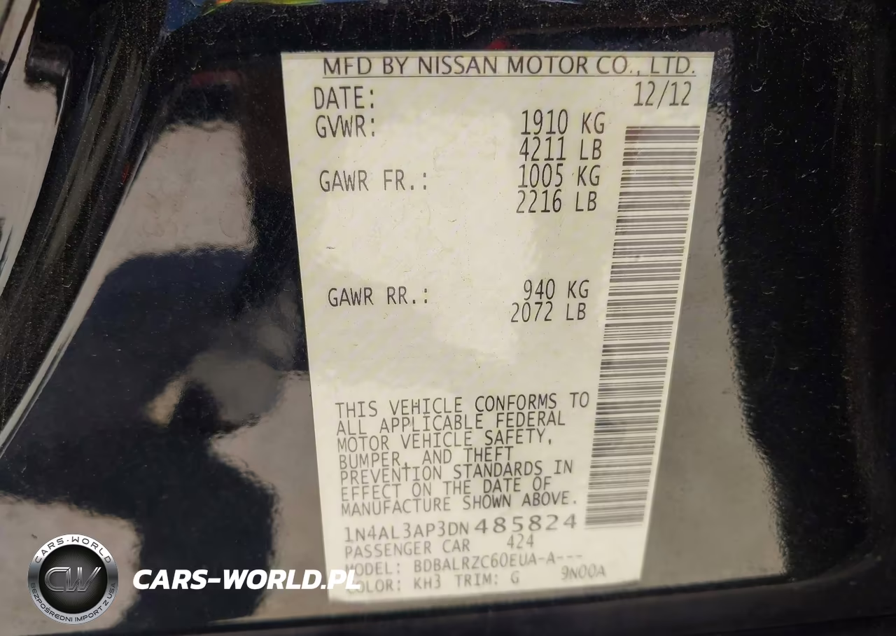 2013 Nissan Altima 2.5 S VIN:1N4AL3AP3DN485824 - 9