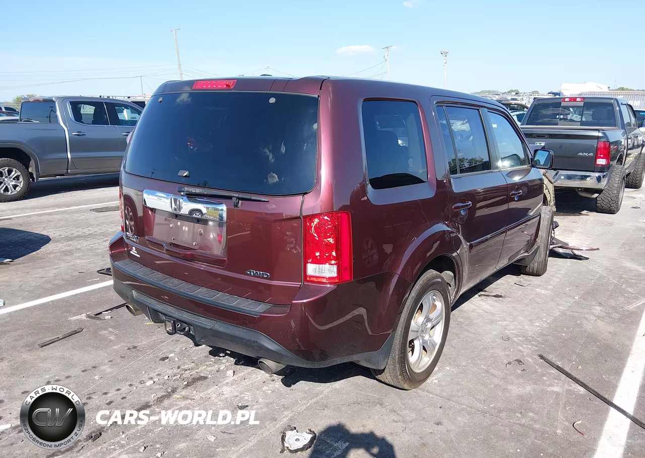 2014 Honda Pilot Ex-L VIN:5FNYF4H74EB042612 - 4
