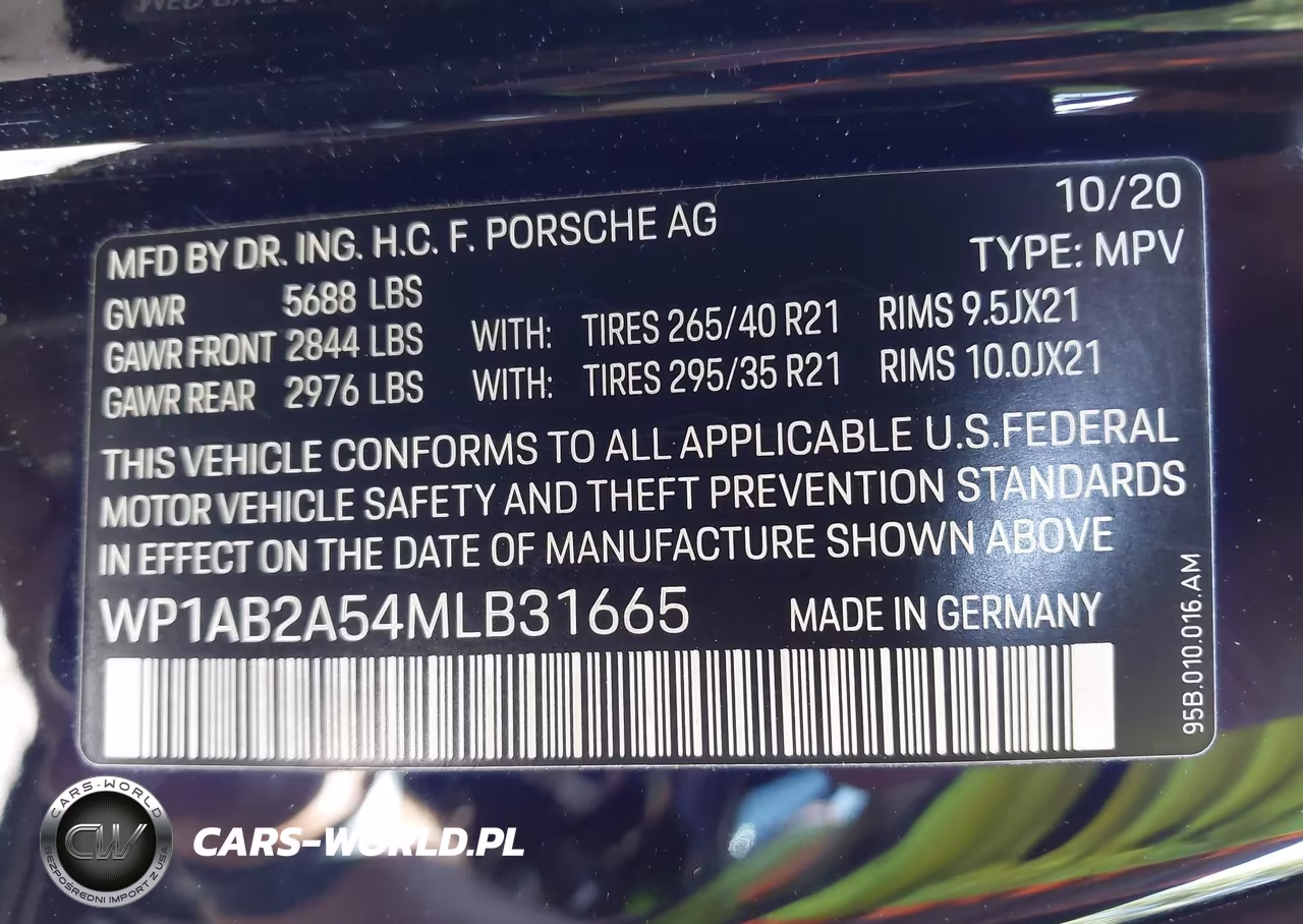 2021 Porsche Macan S VIN:WP1AB2A54MLB31665 - 9