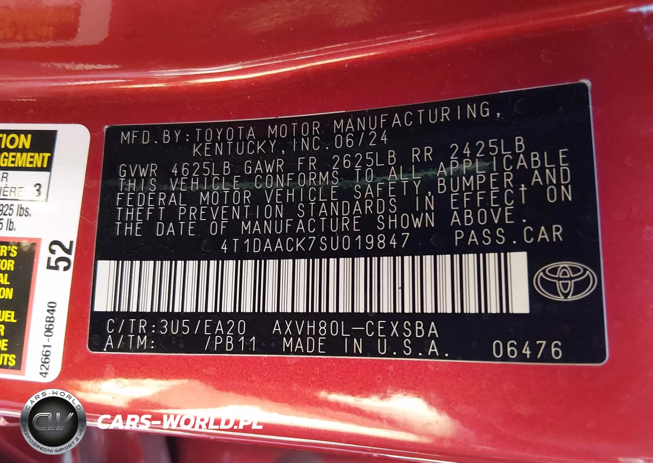 2025 Toyota Camry Se VIN:4T1DAACK7SU019847 - 8