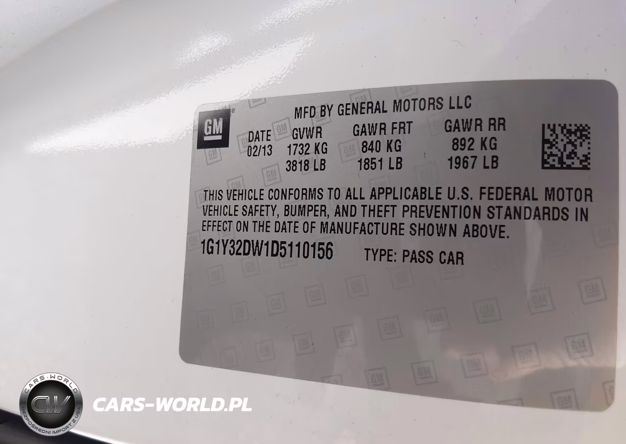 2013 Chevrolet Corvette Grand Sport VIN:1G1Y32DW1D5110156 - 9