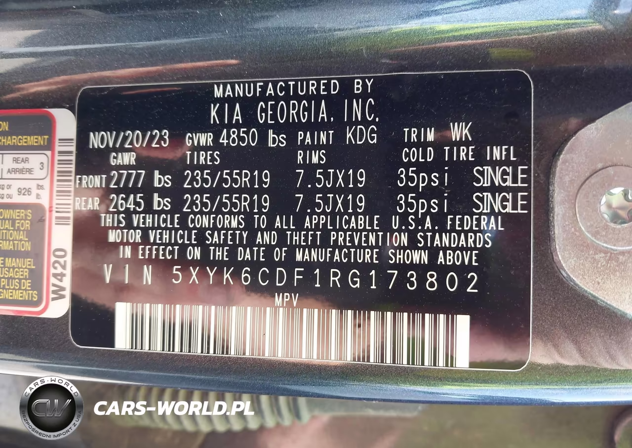 2024 Kia Sportage X-Line VIN:5XYK6CDF1RG173802 - 9