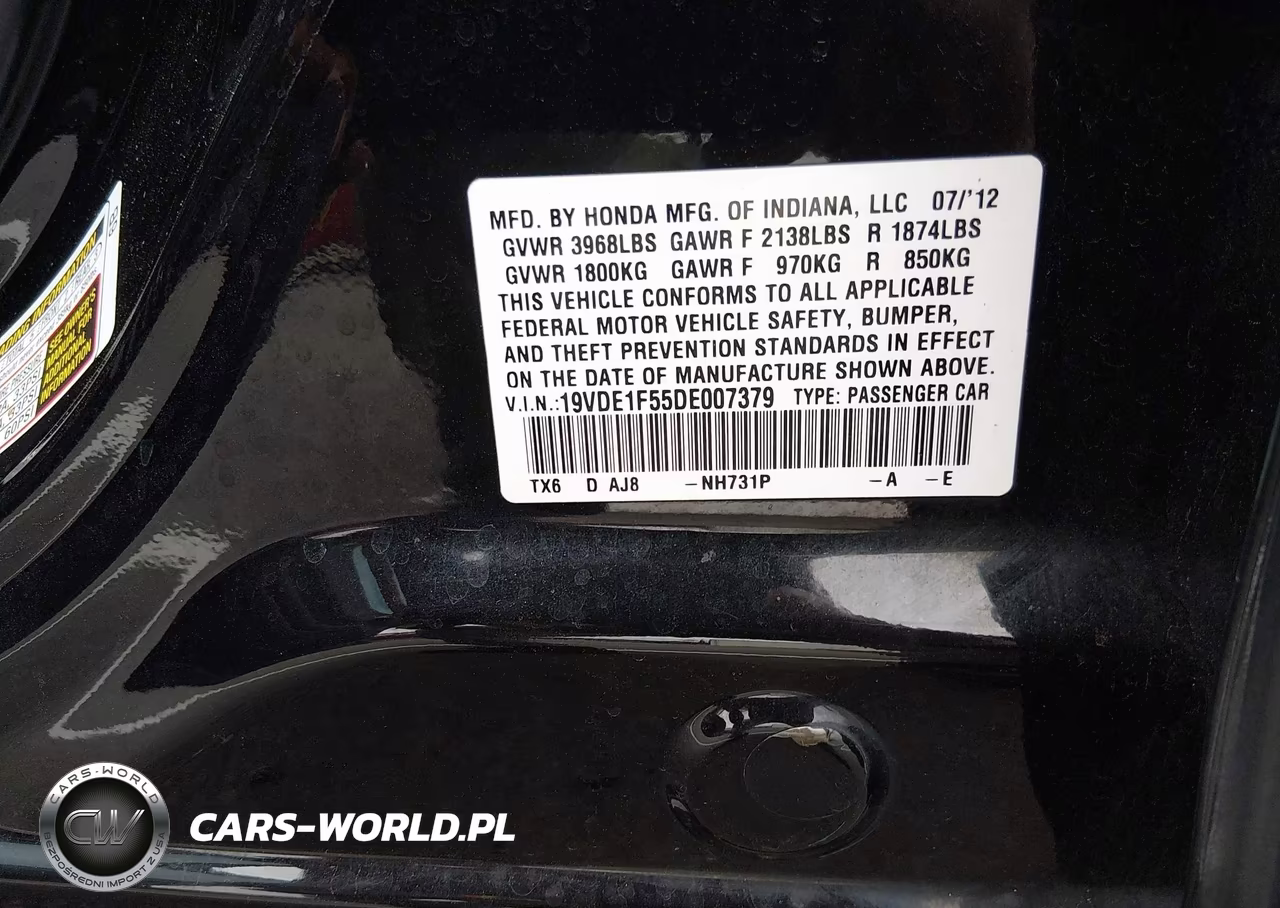 2013 Acura Ilx 2.0L VIN:19VDE1F55DE007379 - 8