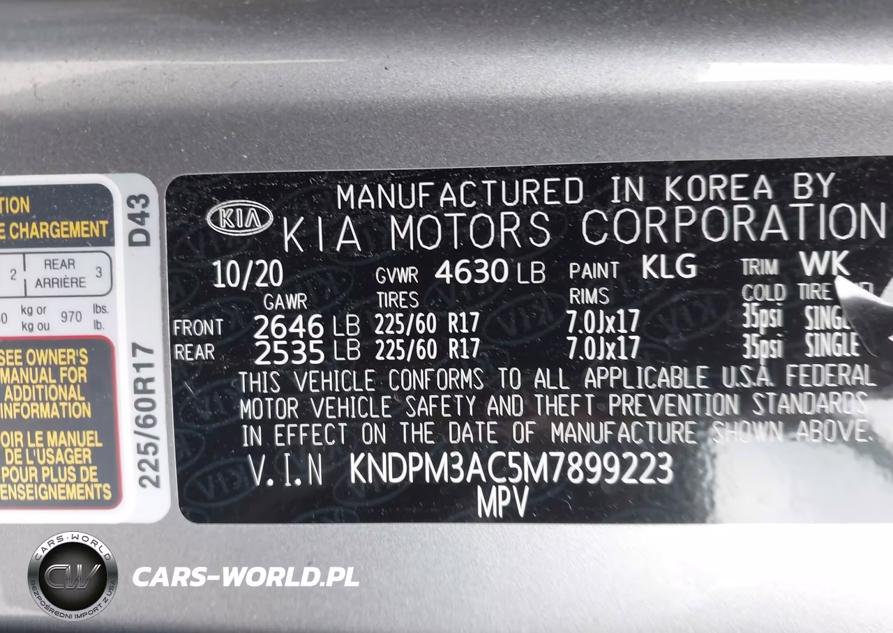 2021 Kia Sportage Lx VIN:KNDPM3AC5M7899223 - 9