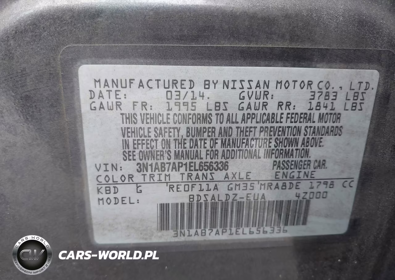 2014 Nissan Sentra Sv VIN:3N1AB7AP1EL656336 - 9