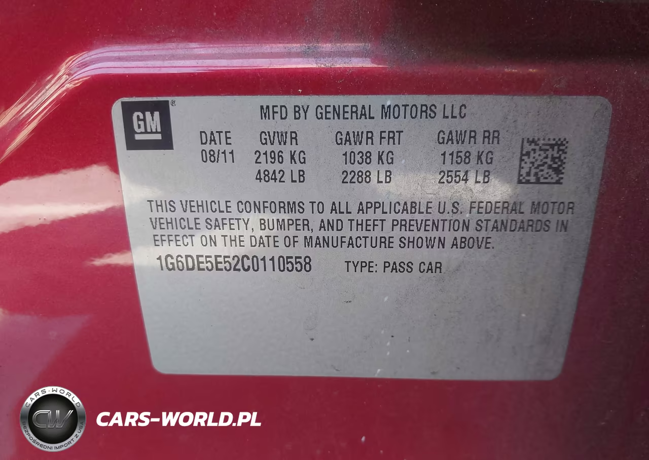 2012 Cadillac Cts Luxury VIN:1G6DE5E52C0110558 - 9