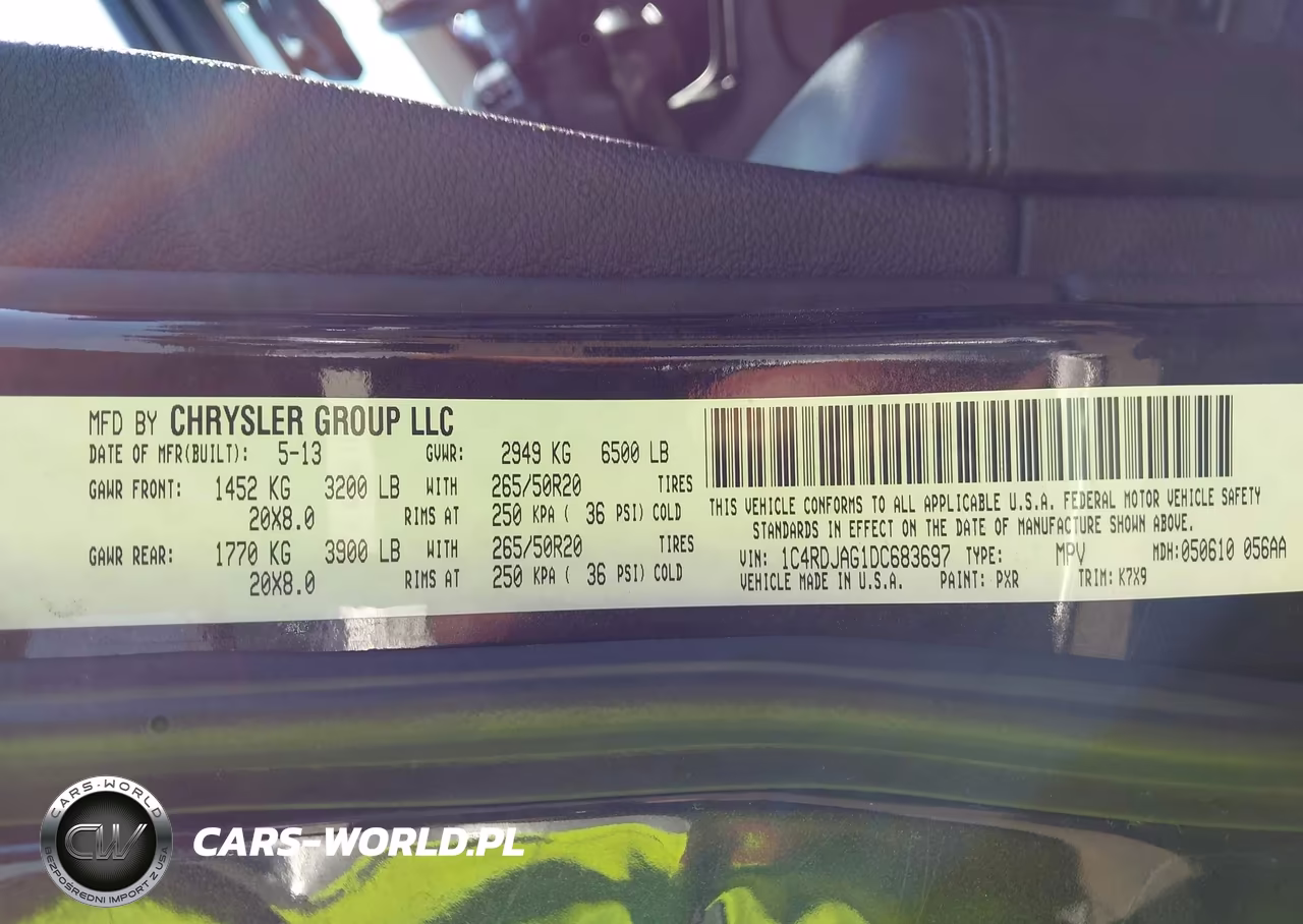 2013 Dodge Durango Sxt VIN:1C4RDJAG1DC683697 - 9