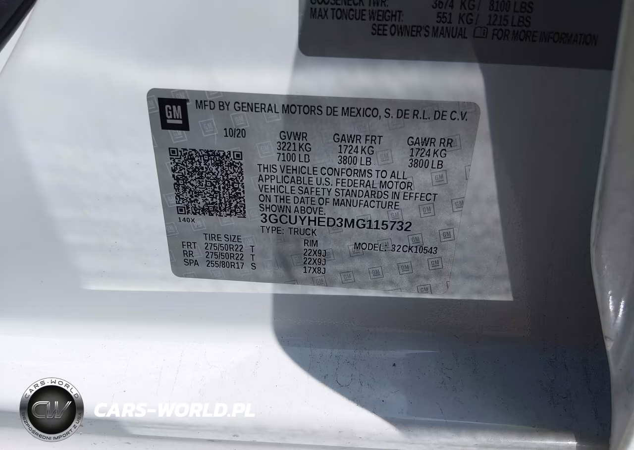 2021 Chevrolet Silverado 1500 4Wd Short Bed High Country VIN:3GCUYHED3MG115732 - 9
