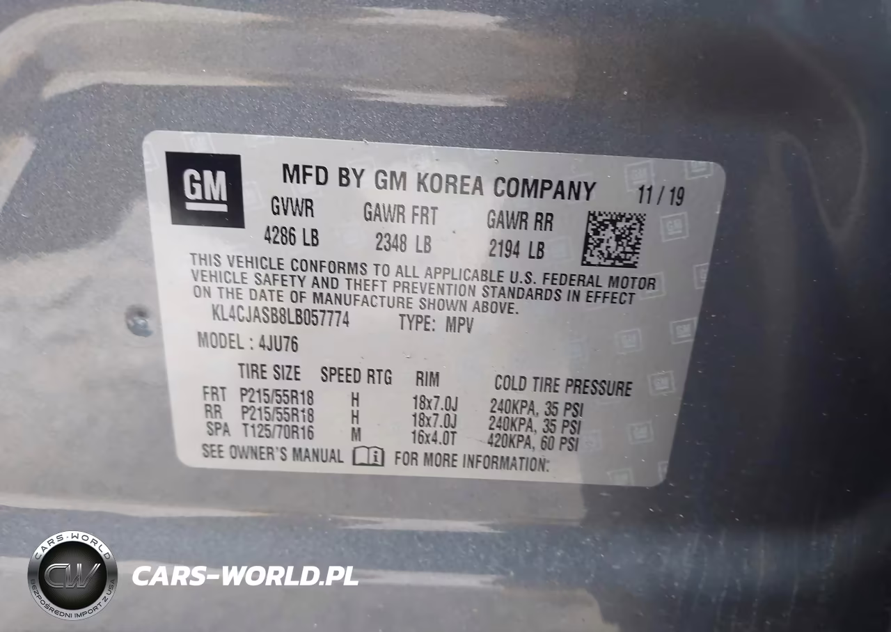 2020 Buick Encore Fwd Preferred VIN:KL4CJASB8LB057774 - 9