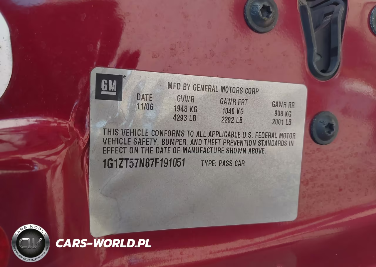 2007 Chevrolet Malibu Lt VIN:1G1ZT57N87F191051 - 9