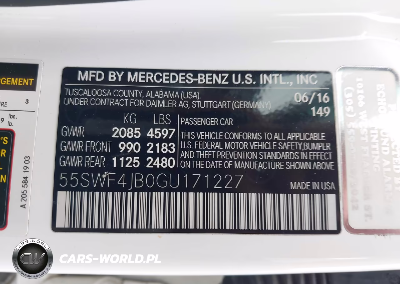 2016 Mercedes-Benz C 300 Luxury VIN:55SWF4JB0GU171227 - 9