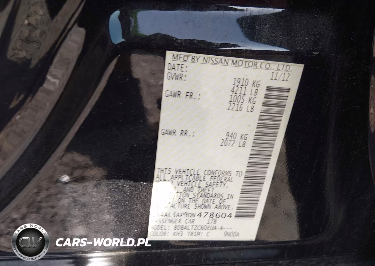 2013 Nissan Altima 2.5 Sv VIN:1N4AL3AP9DN478604 - 9