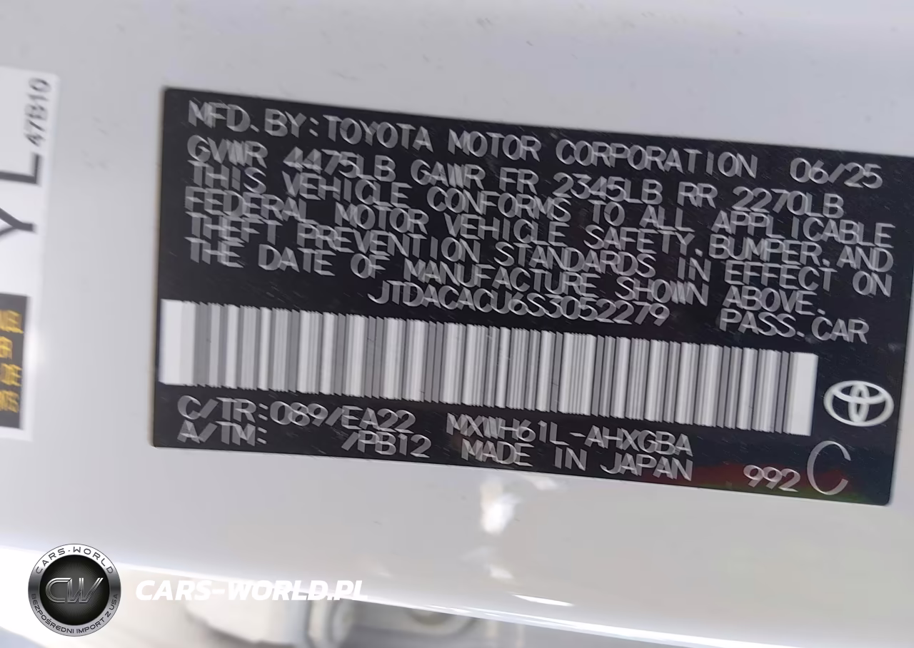 2025 Toyota Prius Plug-In Hybrid Xse VIN:JTDACACU6S3052279 - 9