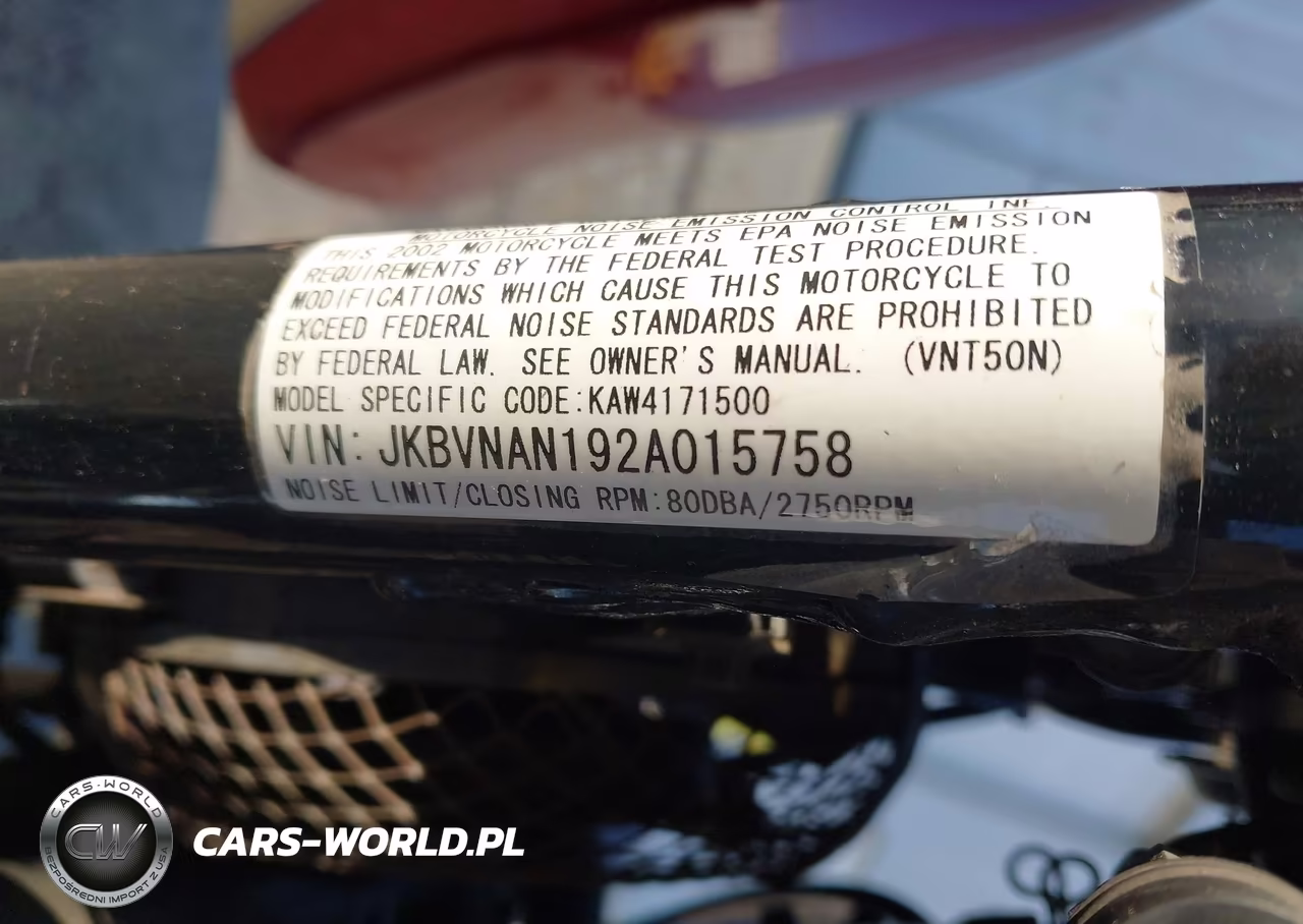 2002 Kawasaki Vn1500 N1 VIN:JKBVNAN192A015758 - 10