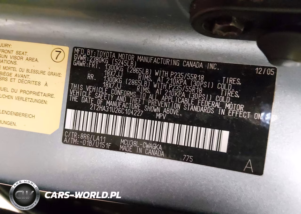 2006 Lexus Rx 330 VIN:2T2HA31U26C104227 - 9
