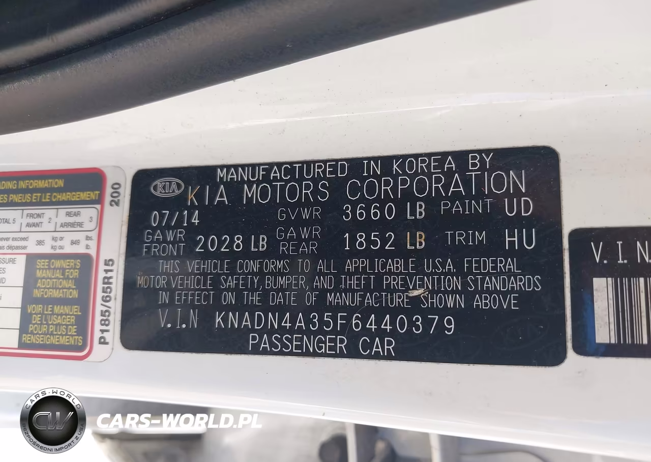 2015 Kia Rio Ex VIN:KNADN4A35F6440379 - 9