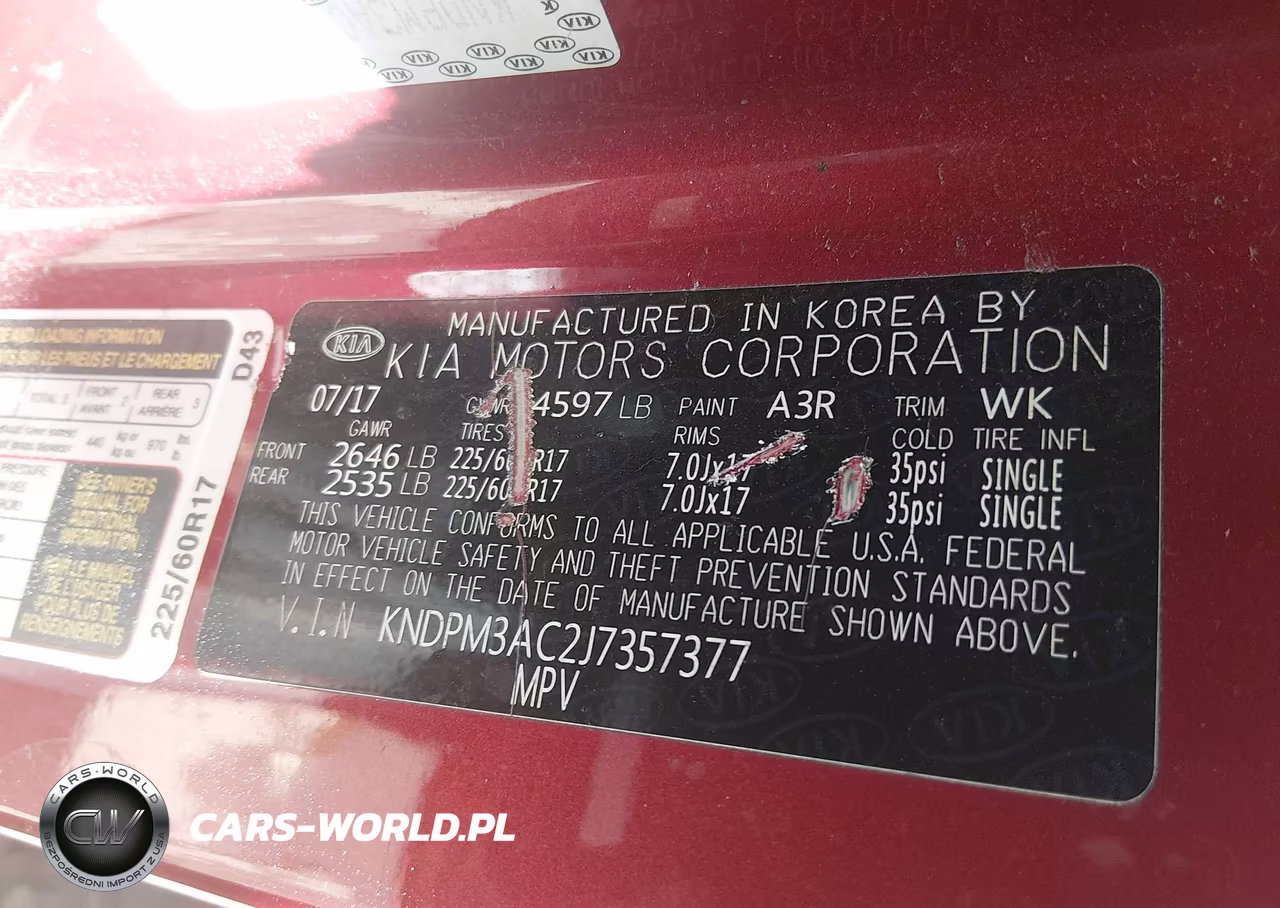 2018 Kia Sportage Lx VIN:KNDPM3AC2J7357377 - 9