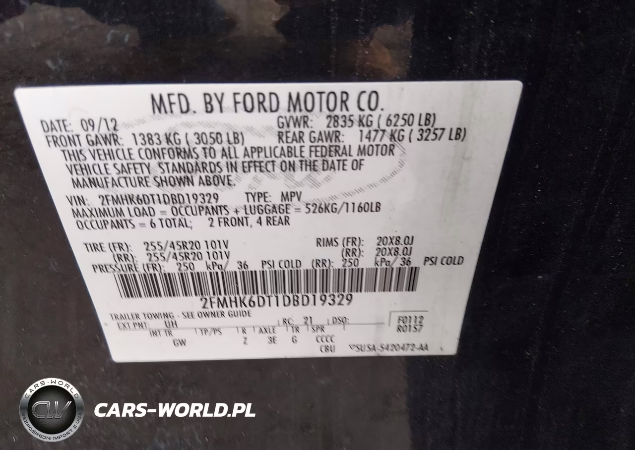 2013 Ford Flex Limited VIN:2FMHK6DT1DBD19329 - 9