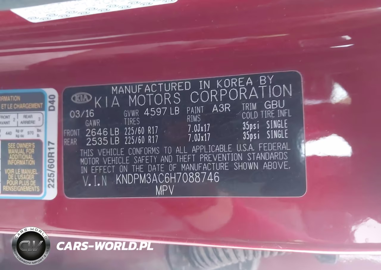 2017 Kia Sportage Lx VIN:KNDPM3AC6H7088746 - 9