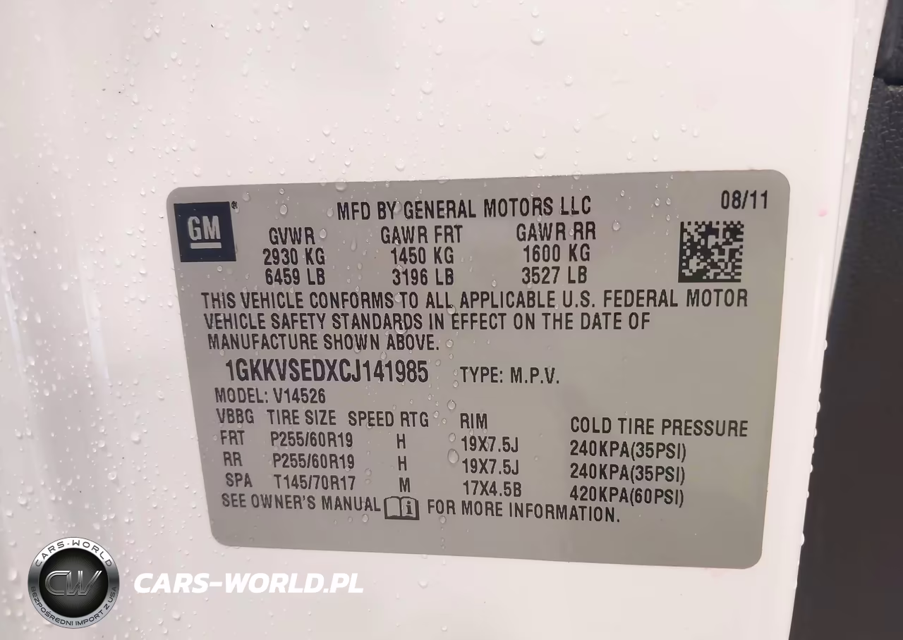 2012 GMC Acadia Slt-2 VIN:1GKKVSEDXCJ141985 - 9